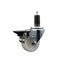 Service Caster 3'' Nylon Swivel 1-1/4'' Expanding Stem Caster with Brake SCC-EX20S314-NYS-PLB-114 - alternate 1